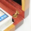 Playing Card Case - Padauk & Khaya - Hinges