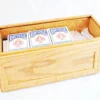Slide Top Box - Red Oak - Cards