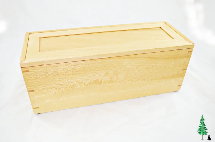 Slide Top Box - Sycamore - Front