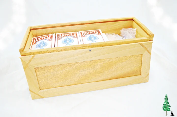 Slide Top Box - Sycamore - Cards