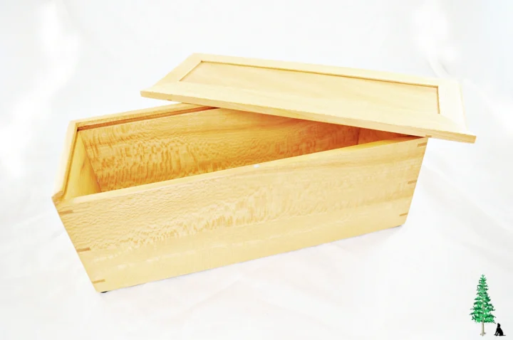 Slide Top Box - Sycamore - Top Off