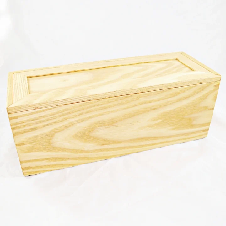 Slide Top Box - White Ash - Front