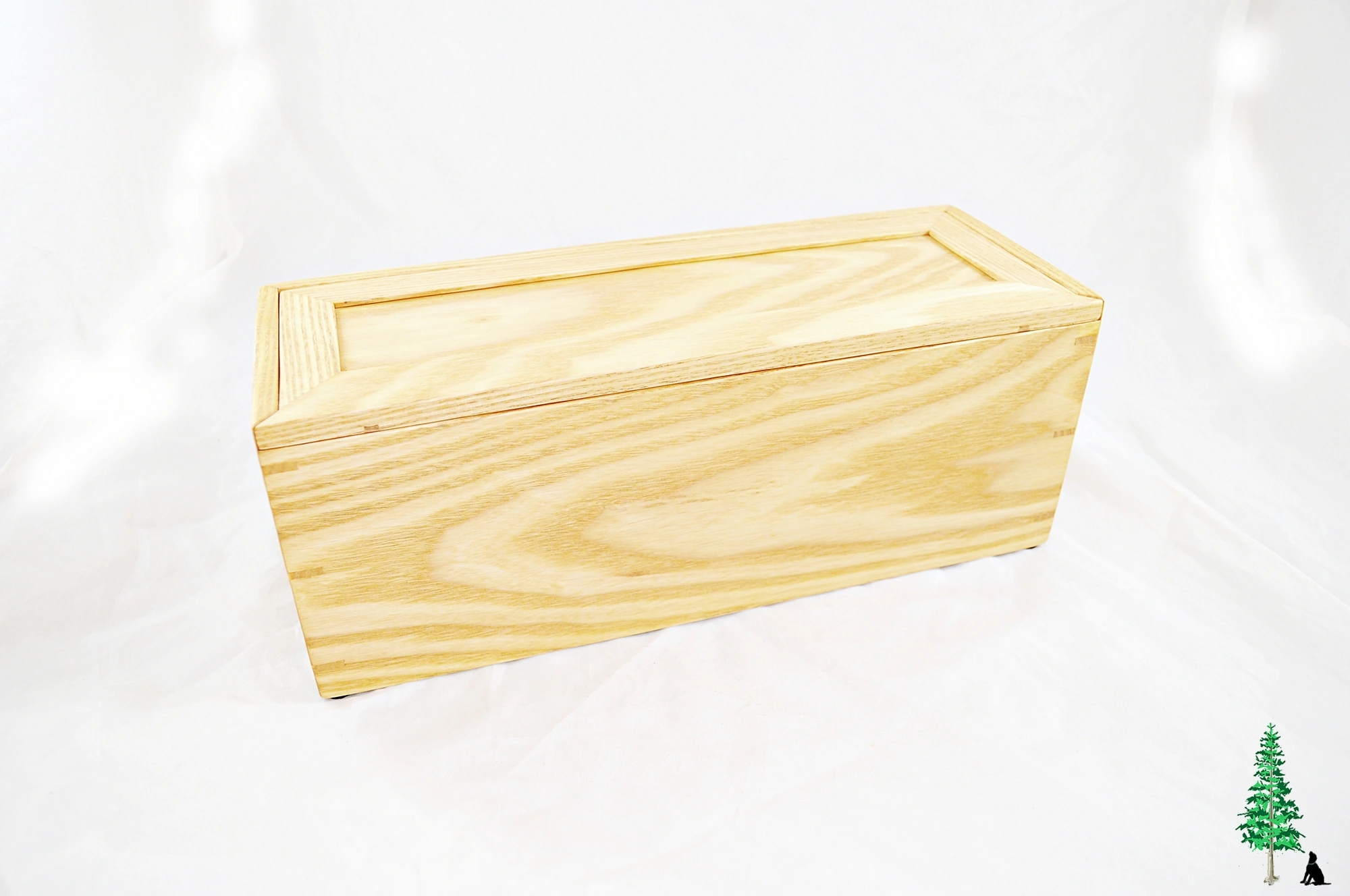 Slide Top Box - White Ash - Front
