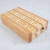 Travel Cribbage Board 3 Player - Black Cherry & Maple Main