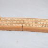 Travel Cribbage Board 3 Player - Black Cherry & Maple - Flat
