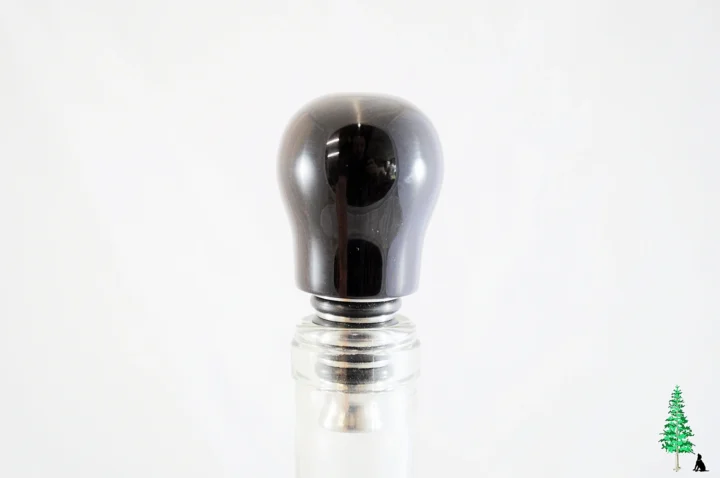 Bottle Stopper - African Blackwood - Bottle Side