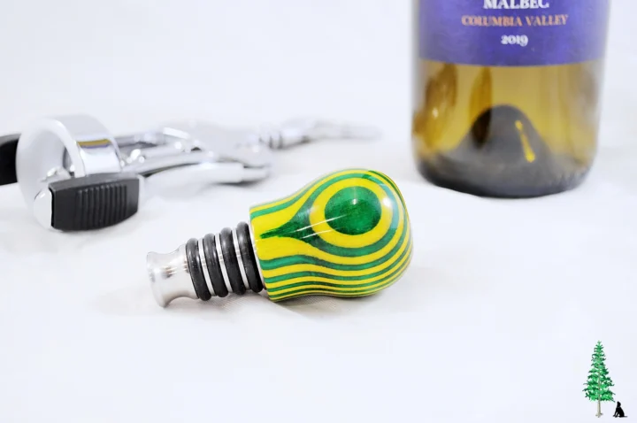 Bottle Stopper - SpectraPly Dandelion - Laying Setting