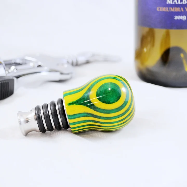 Bottle Stopper - SpectraPly Dandelion - Laying Setting