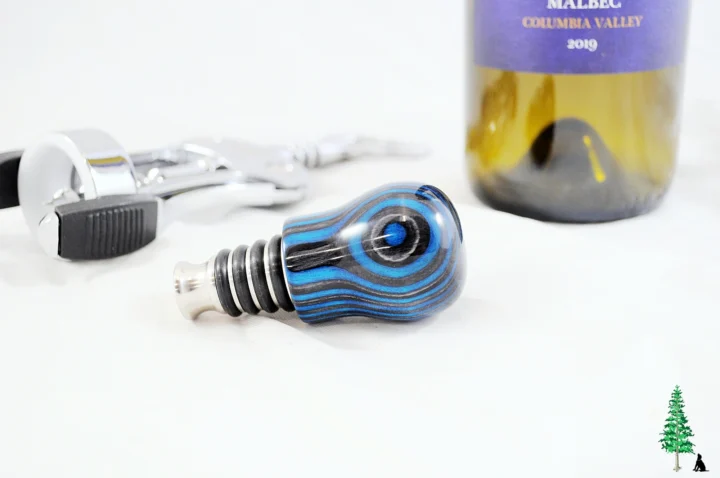 Bottle Stopper - SpectraPly Dark Aqua - Laying Setting