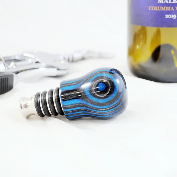 Bottle Stopper - SpectraPly Dark Aqua - Laying Setting