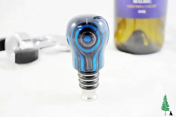 Bottle Stopper - SpectraPly Dark Aqua - Face Setting