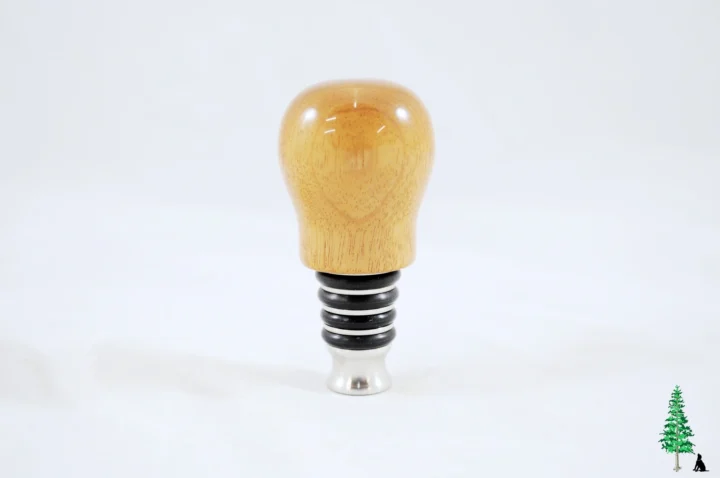 Bottle Stopper - Myrtlewood - Standing Face