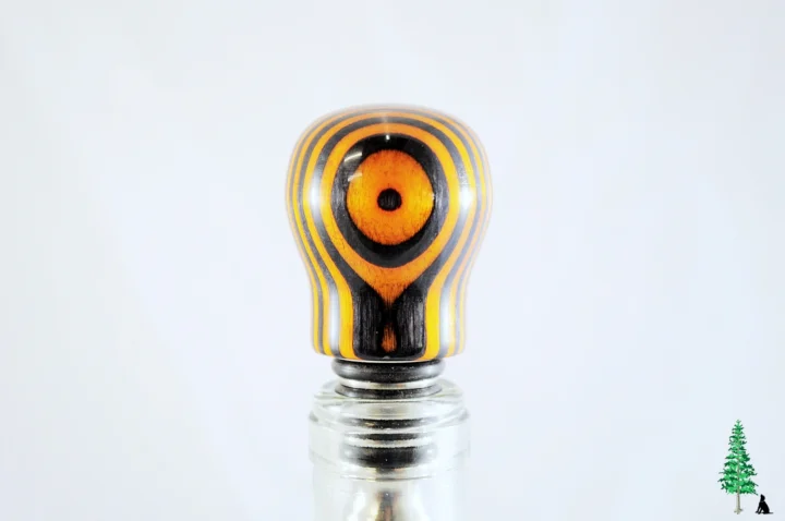 Bottle Stopper - SpectraPly Wildfire - Bottle Face