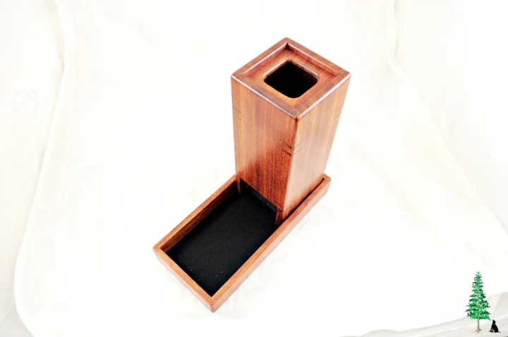 Dice Tower - Bubinga Top