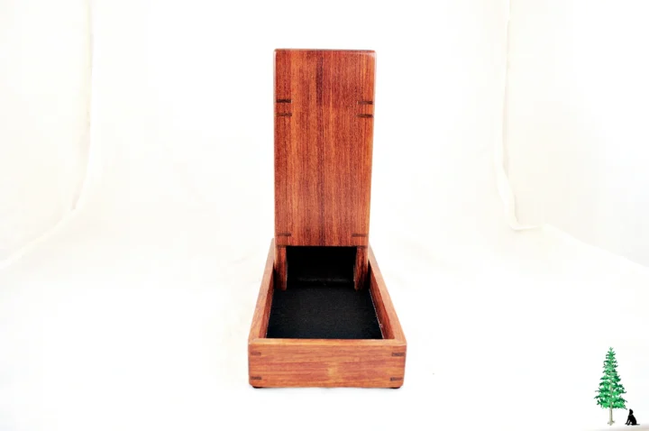 Dice Tower - Bubinga Opening