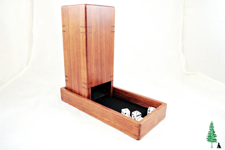 Dice Tower - Bubinga Dice