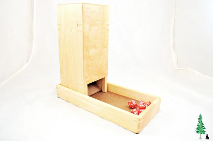 Dice Tower - Hard Maple - Dice