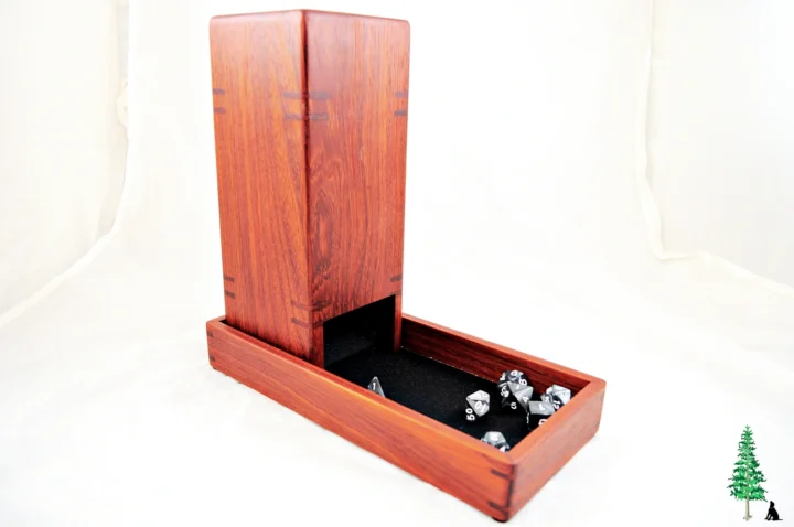 Dice Tower - Padauk Dice