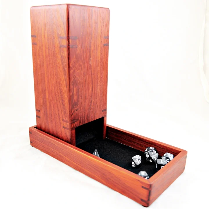 Dice Tower - Padauk Dice