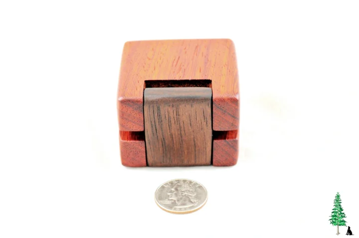 ERB-164 Padauk & Peruvian Walnut - Hinge Side
