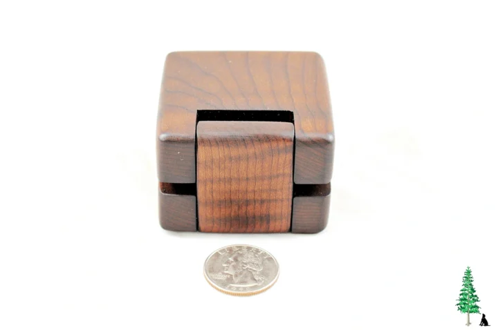 ERB-170 Roasted Curly Maple & Roasted Curly Maple - Hinge View