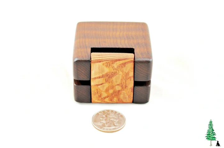 ERB-172 Roasted Curley Maple & Lacewood - Hinge View