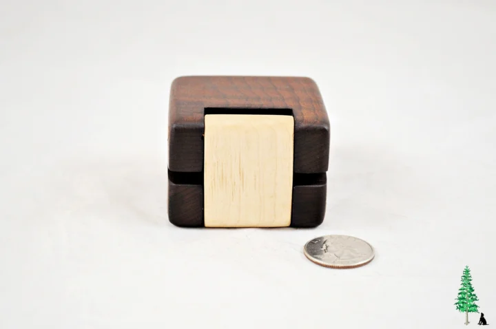 Roasted Curly Maple & Curly Maple #173 - Hinge View