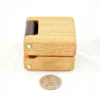 Ring Box - Khaya & Peruvian Walnut #176 - Left View