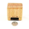 Ring Box - Khaya & Peruvian Walnut #176 - Bottom View