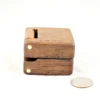 Ring Box - Peruvian Walnut & Lacewood #181 - Left Side View