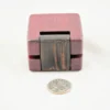 Ring Box - Purpleheart & Wenge #182 - Hinge View