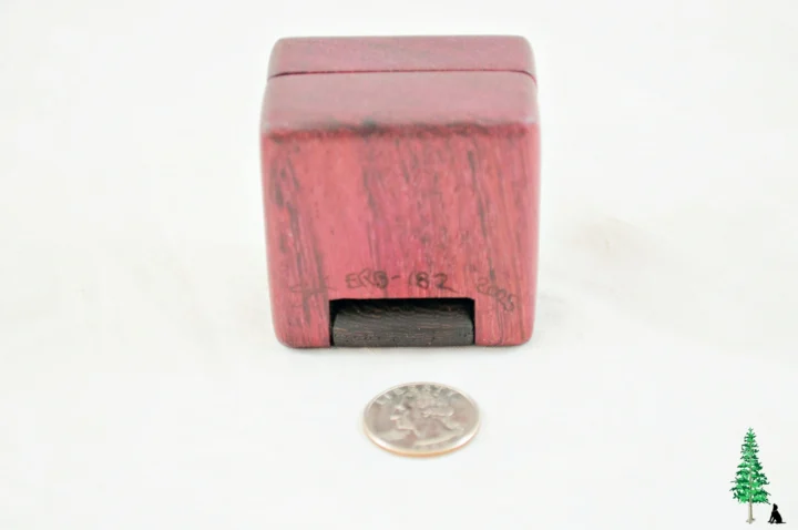 Ring Box - Purpleheart & Wenge #182 - Bottom View
