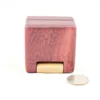Ring Box - Purpleheart & Curly Maple #185 - Bottom View