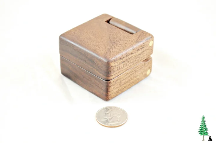 Ring Box - Black Walnut & Black Walnut #187 - Main View
