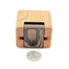 Ring Box - Koa & Wenge #199 - Hinge View