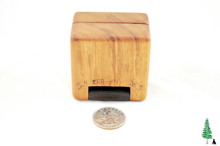 Ring Box - Koa & Wenge #199 - Bottom View