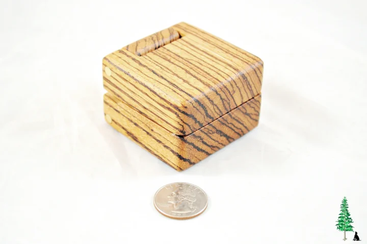 Ring Box - Zebrawood & Zebrawood #202 - Main View