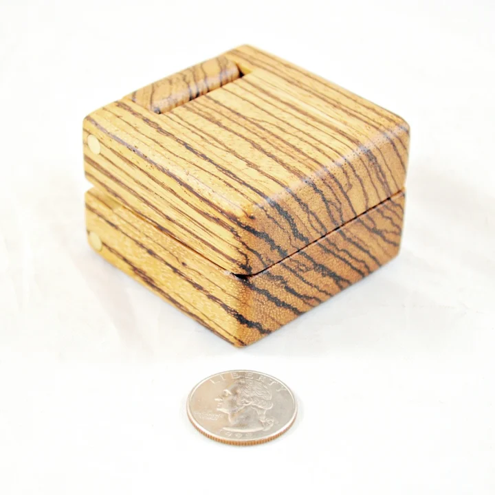 Ring Box - Zebrawood & Zebrawood #202 - Main View