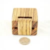 Ring Box - Zebrawood & Zebrawood #202 - Hinge View