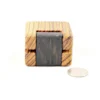 Ring Box - Zebrawood & Wenge #206 - Hinge View