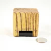 Ring Box - Zebrawood & Wenge #206 - Bottom View