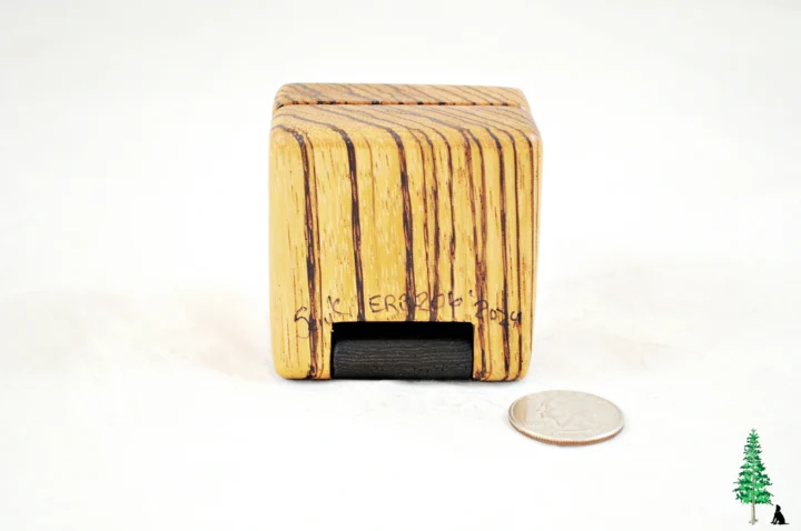Ring Box - Zebrawood & Wenge #206 - Bottom View
